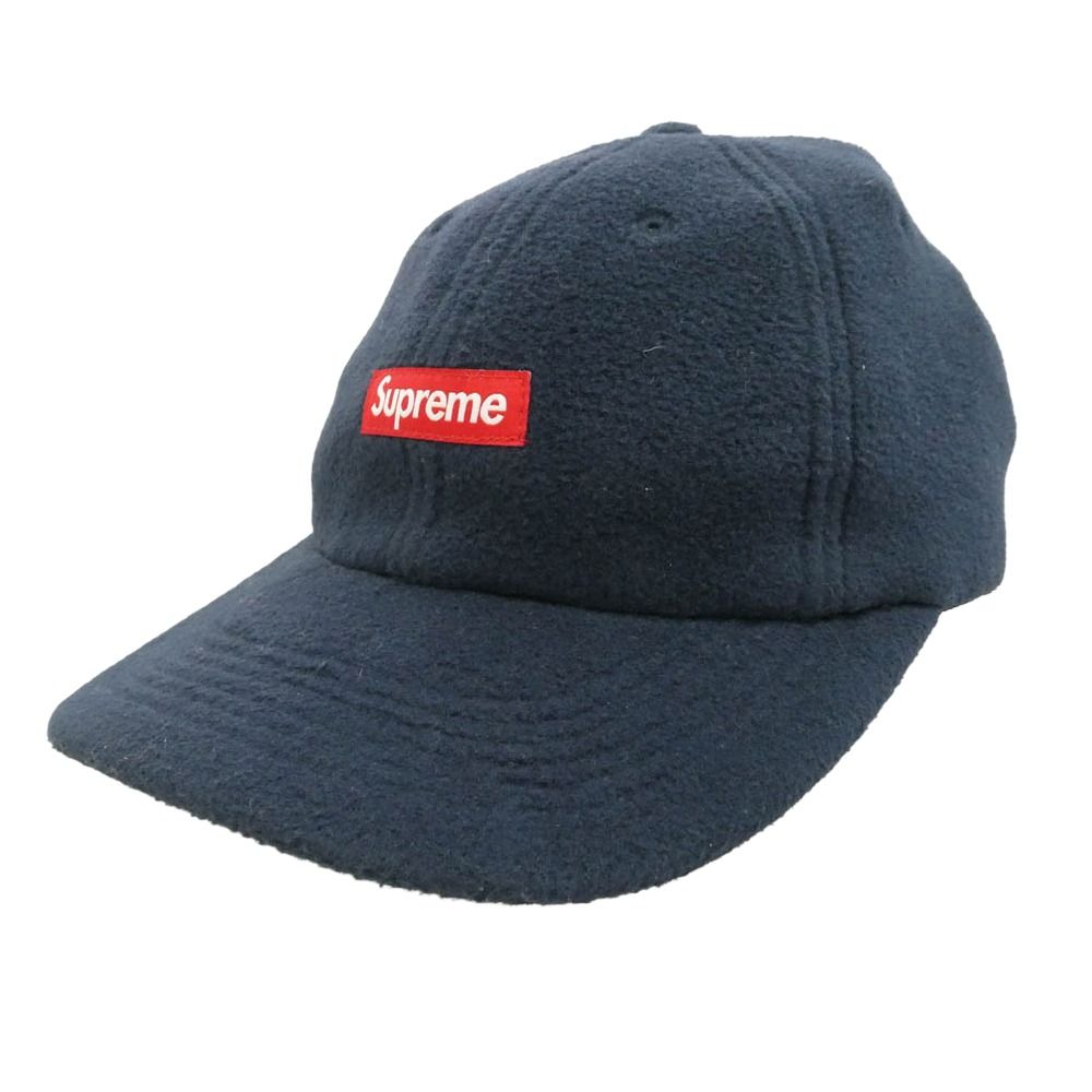 Supreme シュプリーム 23AW Polartec Small Box 6-Panel Cap ポーラテック スモール ボックス ロゴ フリース キャップ ネイビー系【中古】