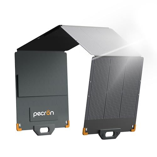 ★新品★PECRON ソーラーパネル 200W 36V/5.4A MC4ポート 折り畳み式 IP67防水防塵 ポータブル電源 充電器 単結晶 23.5%高変換率 太陽光発電 ソーラー充電器 急速充電 太陽光パネル 並列使用可 省エネ 節電 車中泊 災害用 キャ