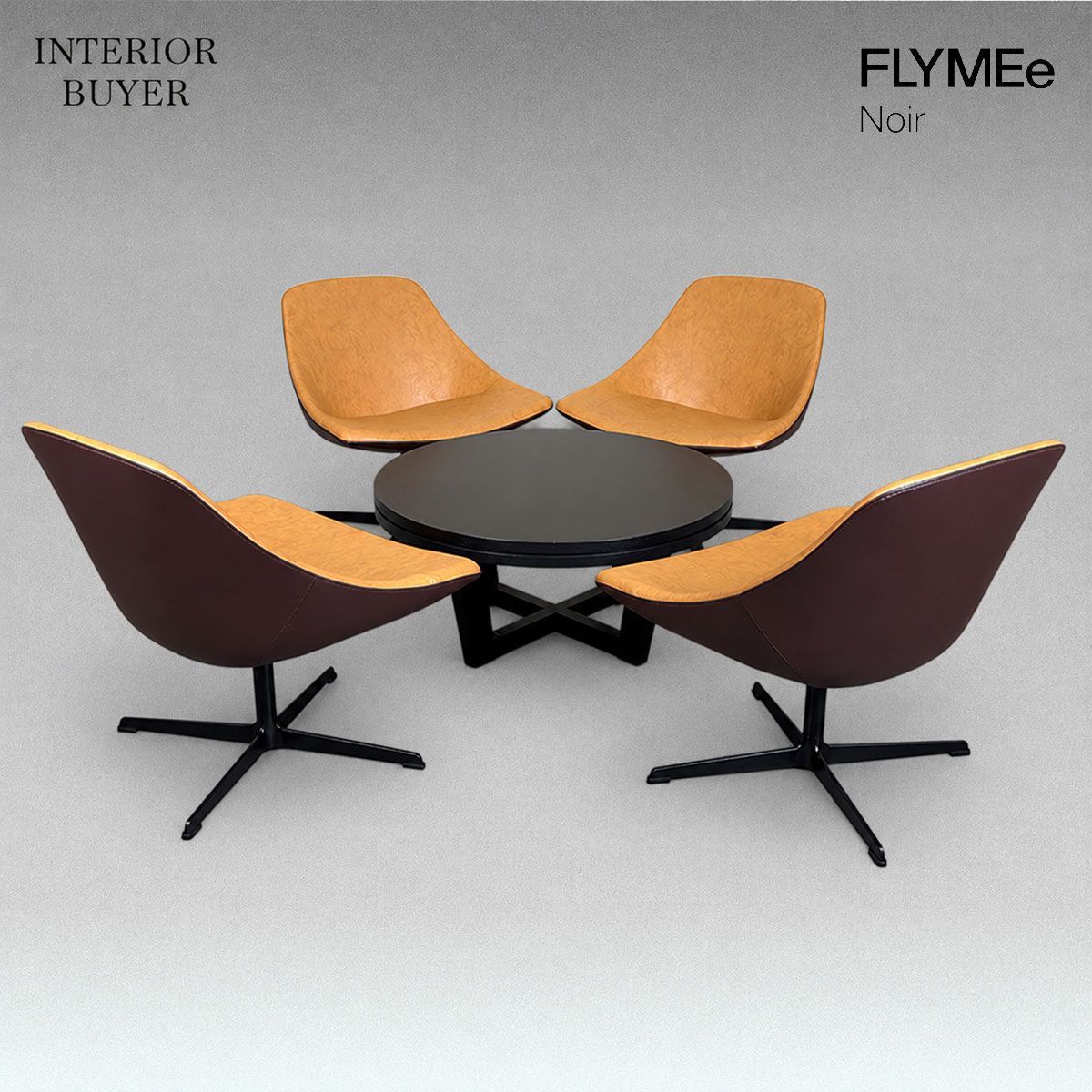 FLYMEe Noir フライミーノワール LOUNGE CHAIR ラウンジチェア ADAL アダル IZM LOWTABLE イズム ローテーブル 応接セット ラウンジセット 定価101万
