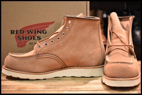 【9D 箱付 未使用 23年】レッドウィング 8208 アイリッシュセッター ダスティローズ ラフアウト ピンク ブーツ redwing HOPESMORE【GG297】