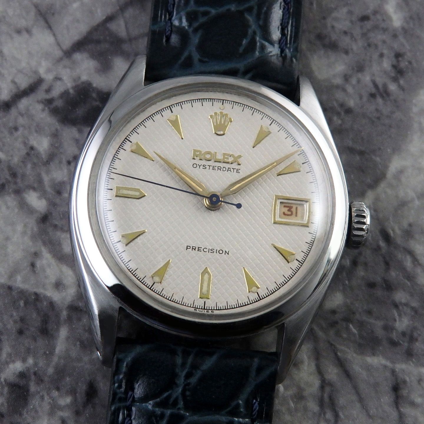 ロレックス ROLEX オイスターデイト OYSTERDATE 赤カレンダー Ref.6094 アンティーク オイスターデイト 1953年 ヴィンテージ 手巻き