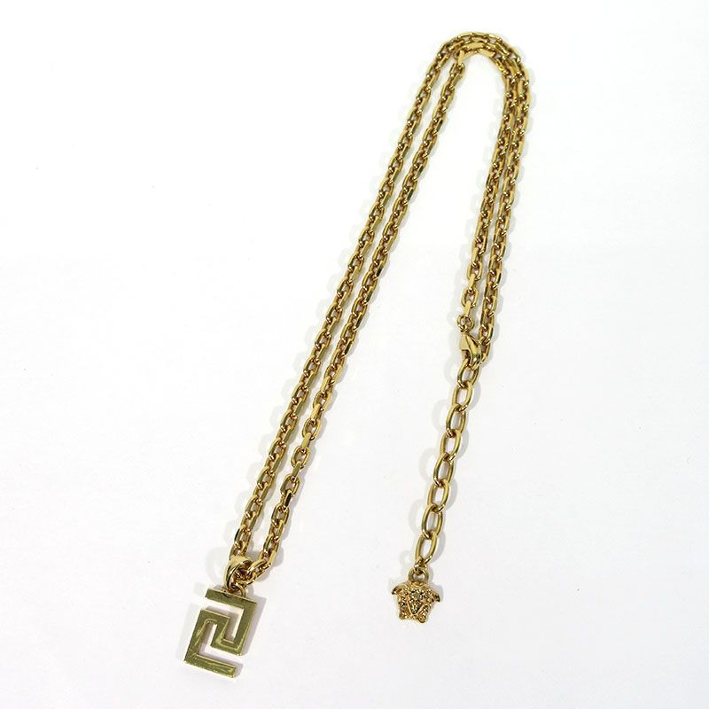 【三重本店】 中古 VERSACE | ヴェルサーチ DG17334S グレカ ネックレス カラー:ゴールド 【135】