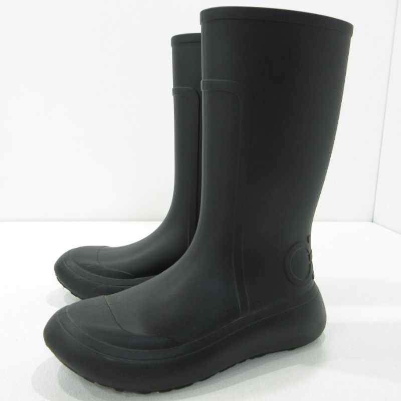 【三重本店】 中古 Salvatore Ferragamo | サルヴァトーレフェラガモ レインブーツ 999003 ブラック 表記サイズ：7 【135】