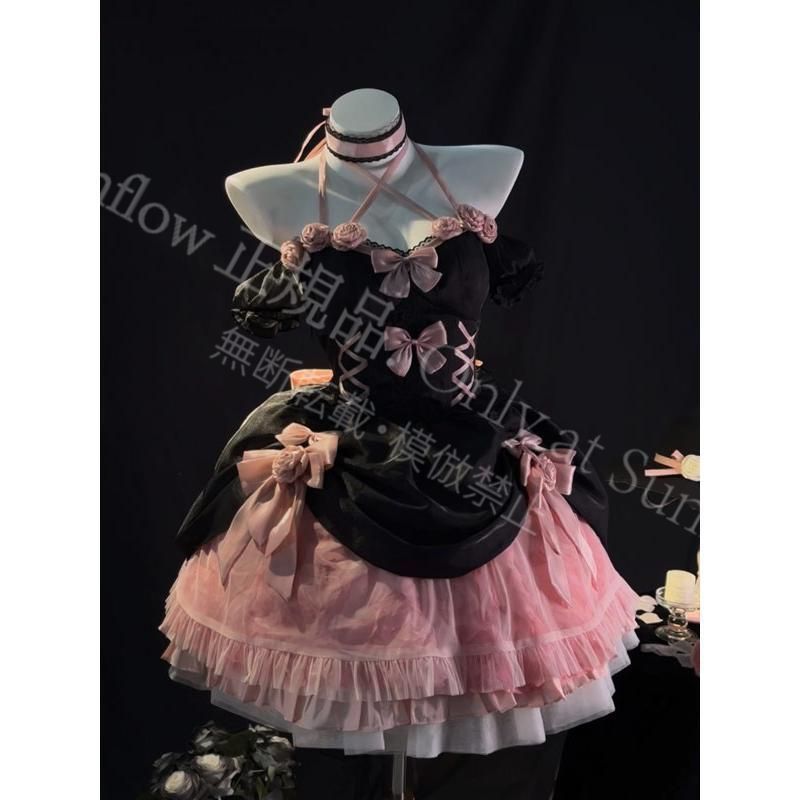 再入荷 人気商品★ロリータ jsk ワンピース 可愛い プリンセスドレス お姫様 Lolita ロリータ服 リボン 黒 可愛い アイドル衣装 コスチューム コスプレ衣装 11,003円