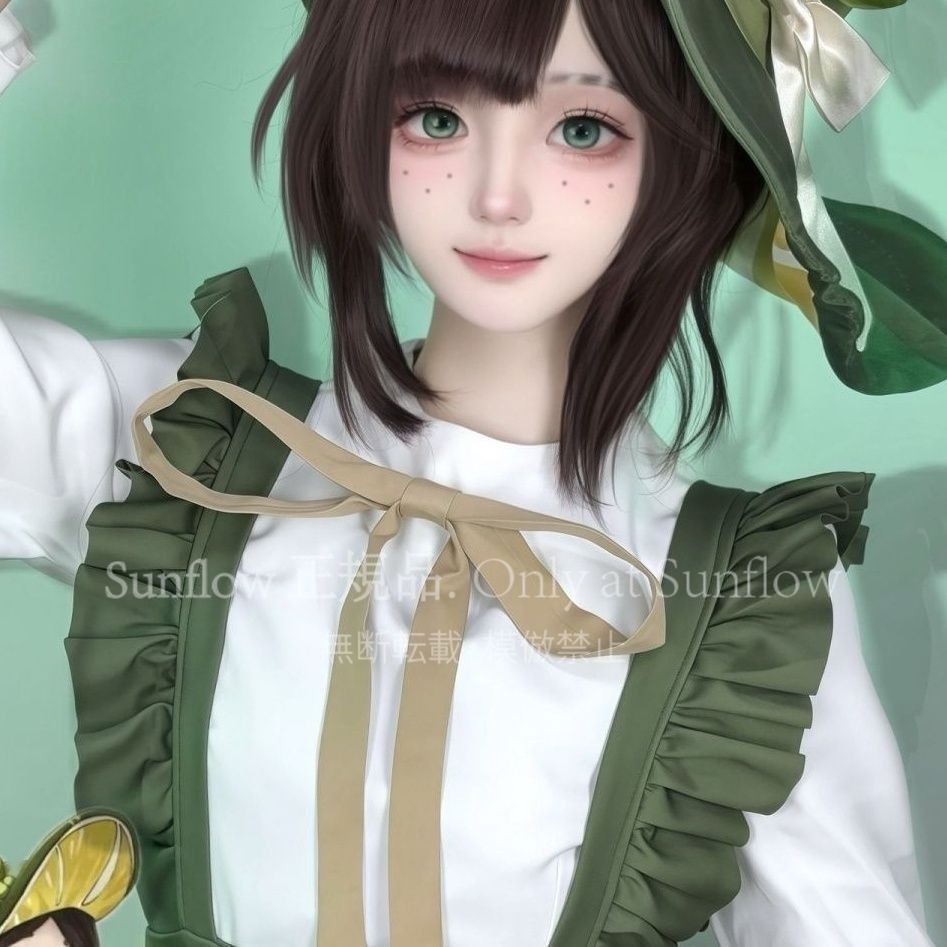 再入荷 人気商品★園丁エマウッズ コスプレ衣装 カフェ柄「午後のティータイム」スキン再現 フルセット 高品質 撮影舞台イベント用 6,993円