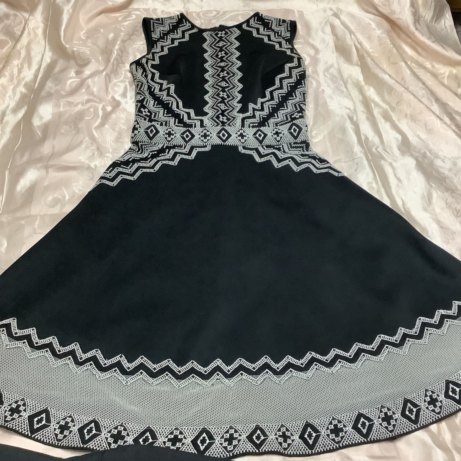 TADASHISHOJIタダシ ショージ ワンピース サイズ0 黒白レース - メルカリ