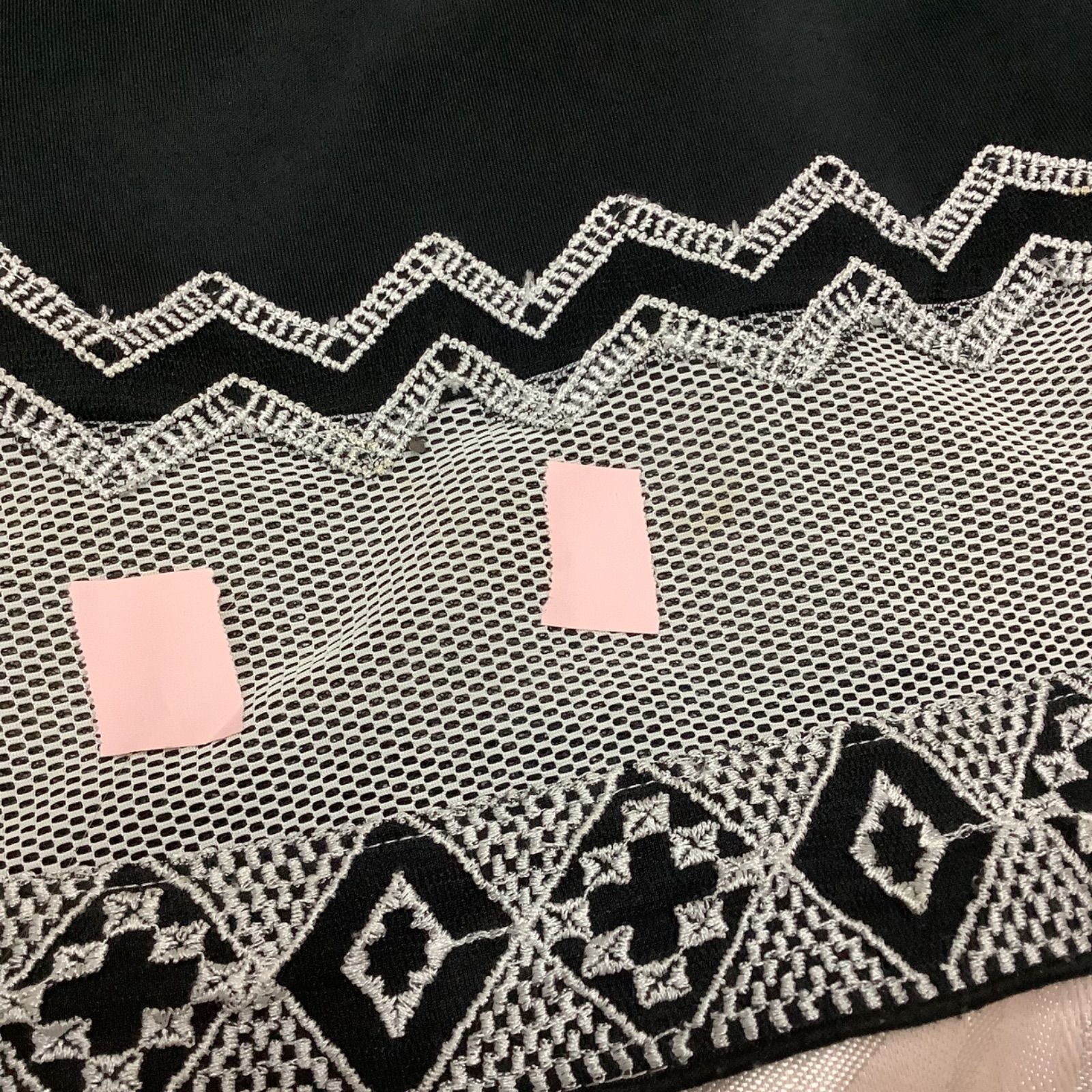 TADASHISHOJIタダシ ショージ ワンピース サイズ0 黒白レース - メルカリ