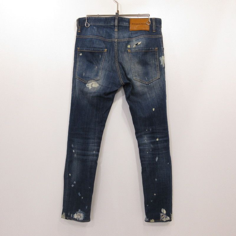 【姫路東店】 中古 DSQUARED2 | ディースクエアード デニムパンツ Skater Jean S74LB0265 ネイビー サイズ：44 【108】