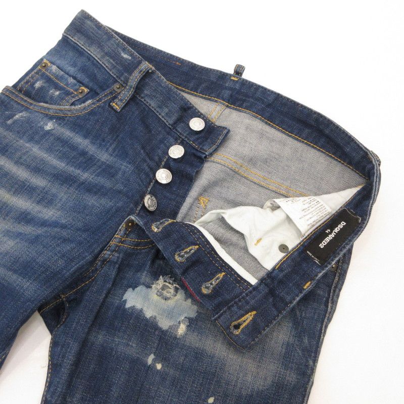 【姫路東店】 中古 DSQUARED2 | ディースクエアード デニムパンツ Skater Jean S74LB0265 ネイビー サイズ：44 【108】