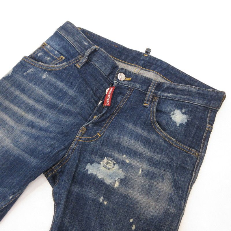 【姫路東店】 中古 DSQUARED2 | ディースクエアード デニムパンツ Skater Jean S74LB0265 ネイビー サイズ：44 【108】