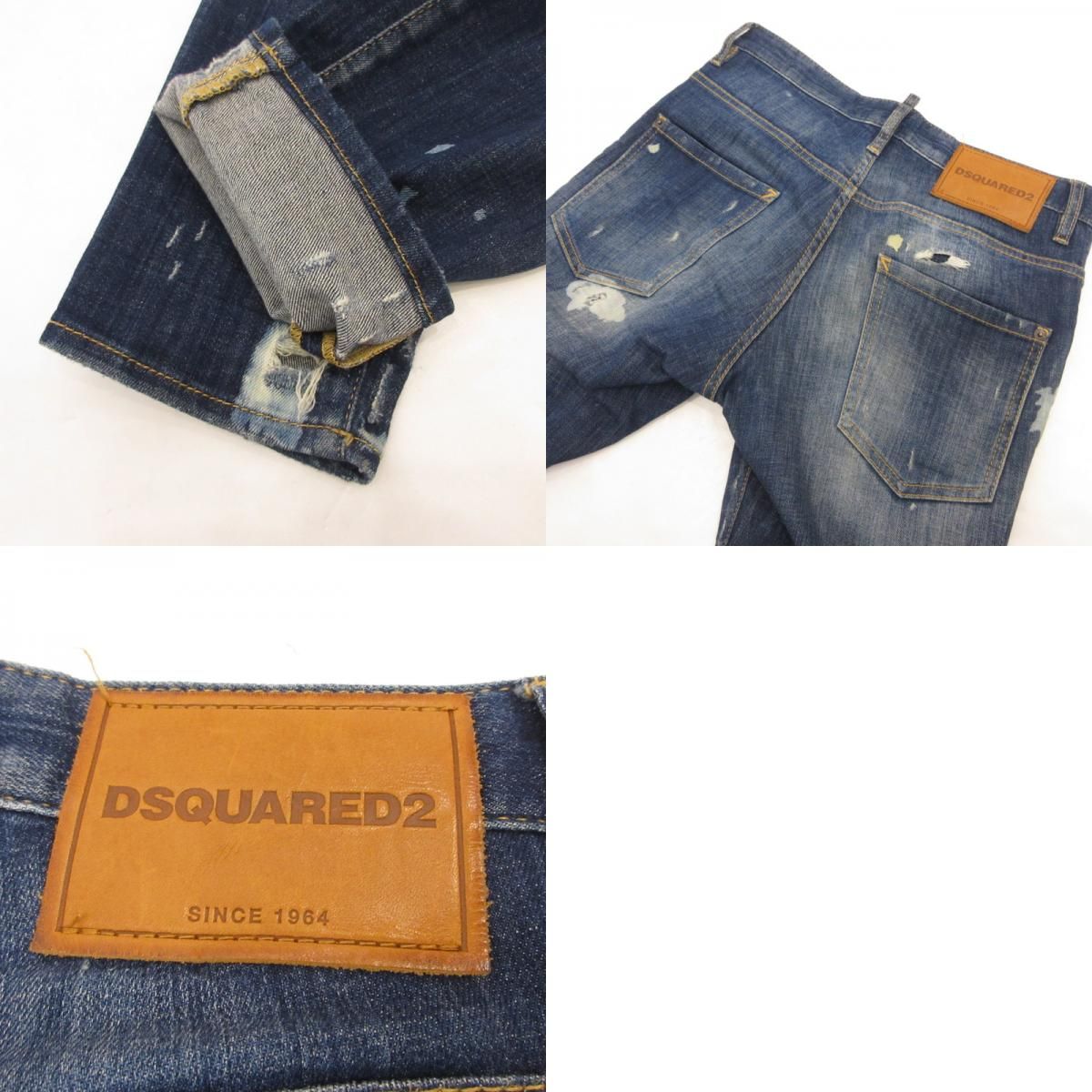 【姫路東店】 中古 DSQUARED2 | ディースクエアード デニムパンツ Skater Jean S74LB0265 ネイビー サイズ：44 【108】