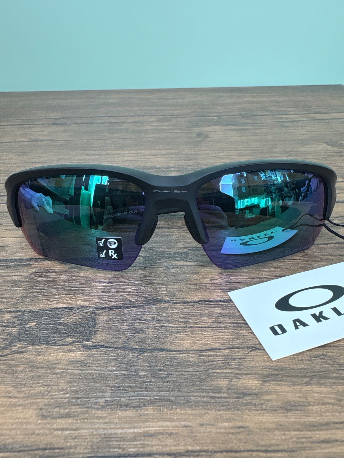 【長期保管開封未使用品！】OAKLEY オークリー FLAK BETA ブラックベータ アジアフィット 偏光レンズモデル スポーツサングラス マッドブラック 送料無料♪ 9,620円