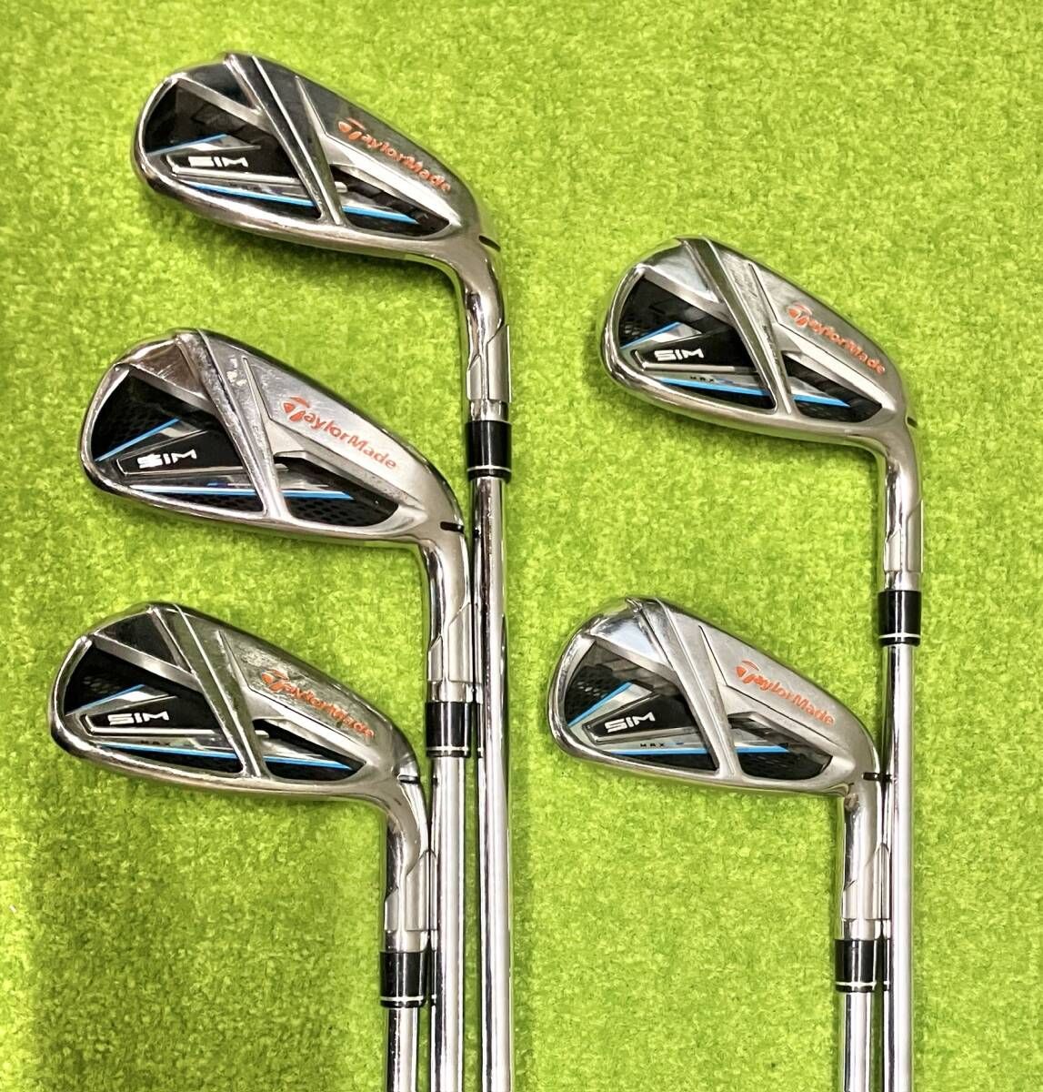 TaylorMade テーラーメイド SIM MAX アイアンセット 6~9, P 5本セット KBS MAX85 フレックスS 男性右利き用