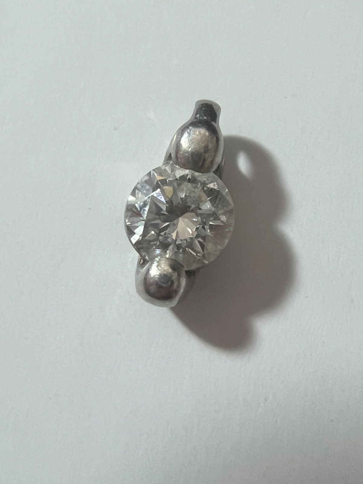 【 PT900 / ネックレストップ 】 ダイヤモンド 0.46ct 0.95g