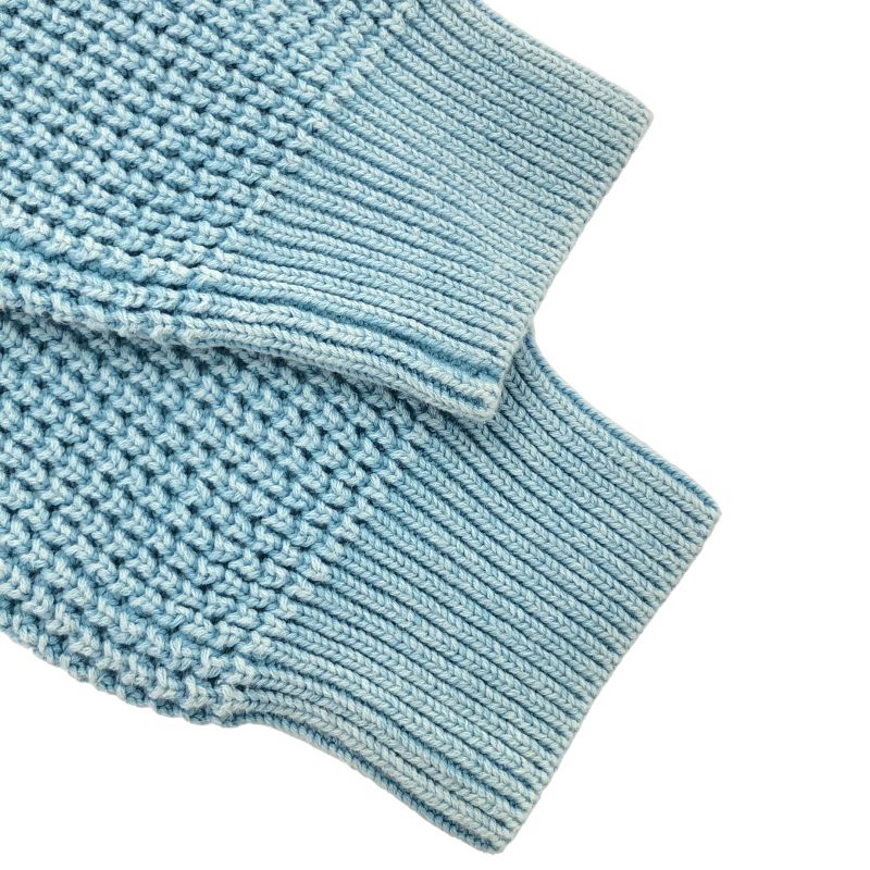 中古】Supreme 26SS Washed Small Box Waffle Sweater M Light Blue[79