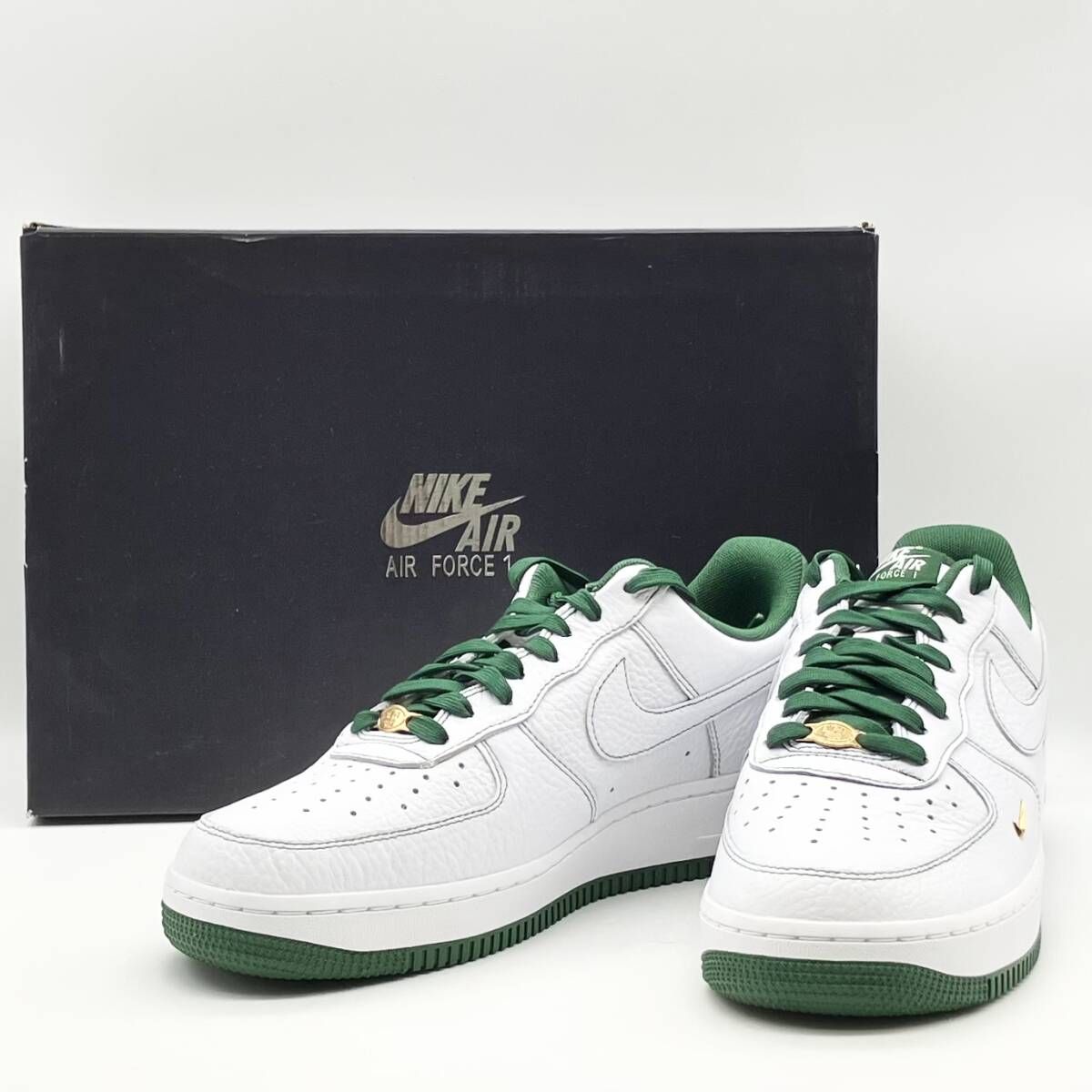 NIKE Women's Air Force 1 '07 Mini Jewel White/Metallic Gold/Gorge Green ウィメンズ エアフォース IB6543 102 27㎝