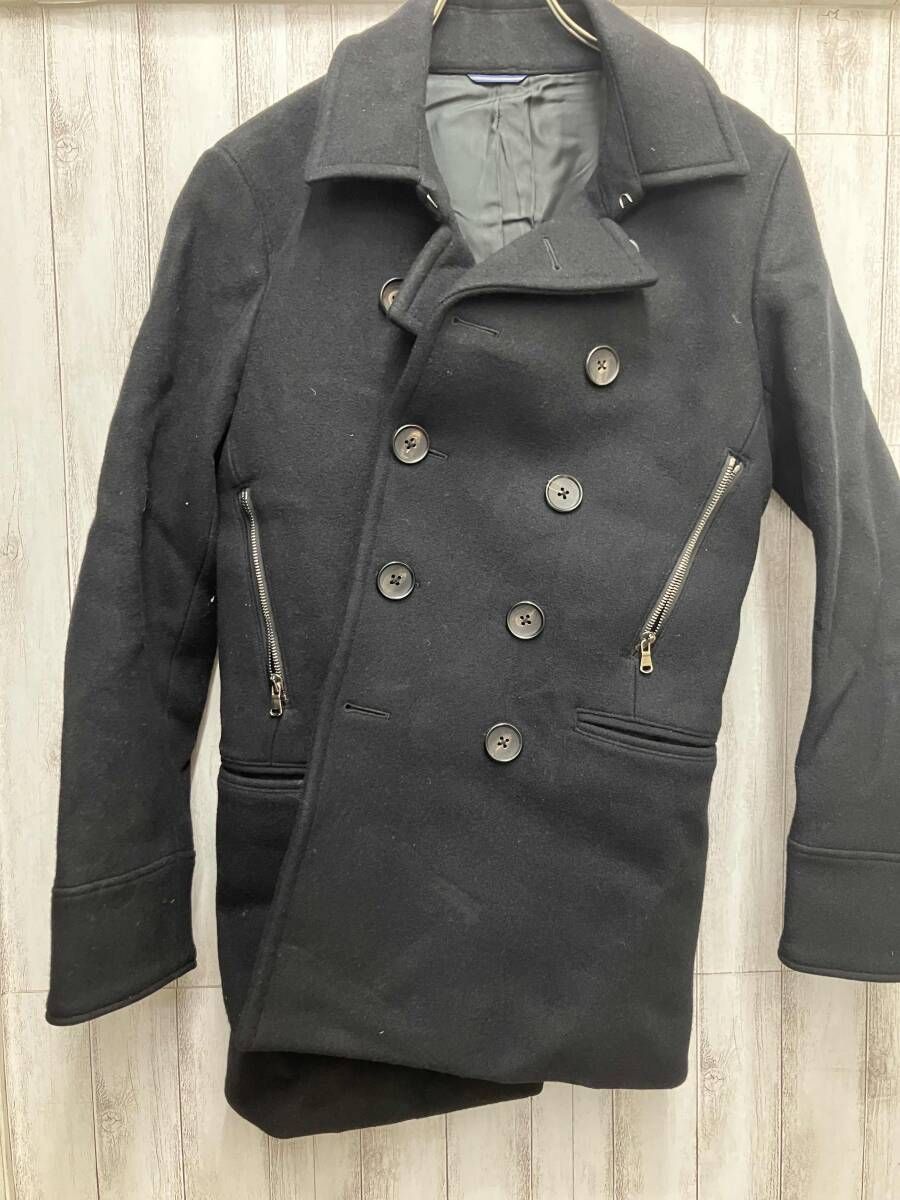 Junhashimoto ピーコート　14AW EL HARD P-COAT BLK cot131007