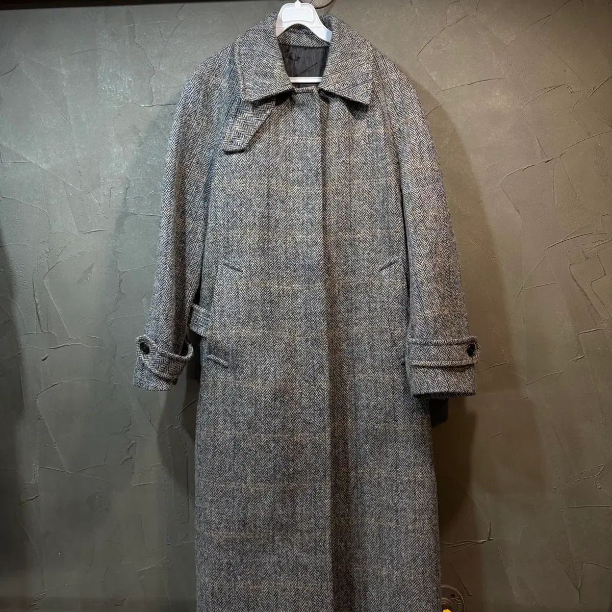 Size 36 2023 Junn J ジュンジ ハリー ツイード ウール ロングコート 54,011円