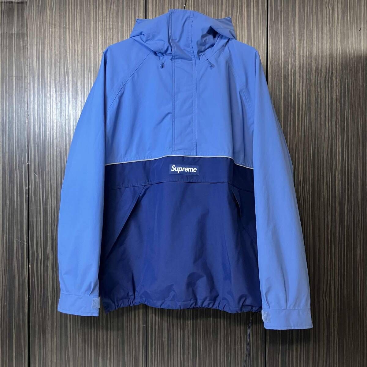 22ss Supreme ナイロンジャケット gore-tex サイズL ブルー シュプリーム