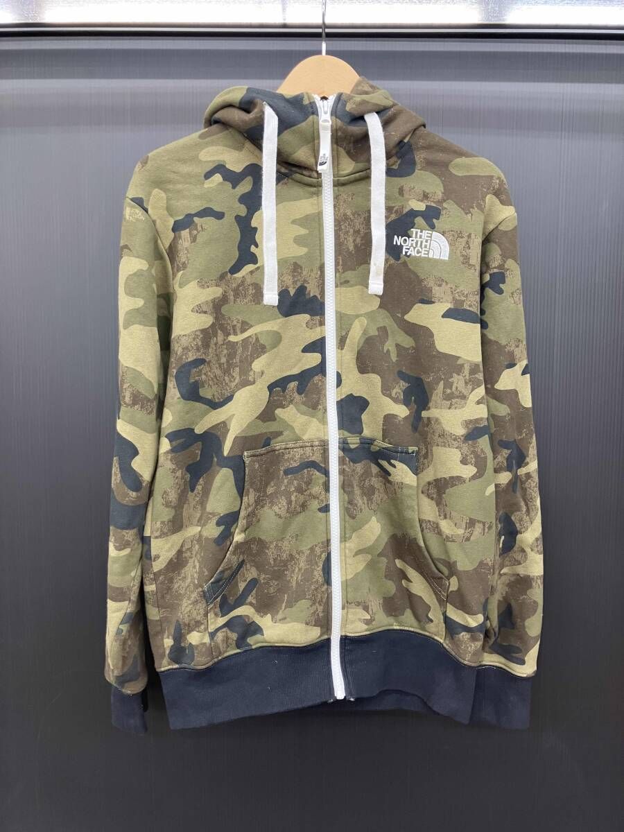 THE NORTH FACE ザノースフェイス ノベルティアビューティフルジップフーディ NT62131 S グリーン 迷彩