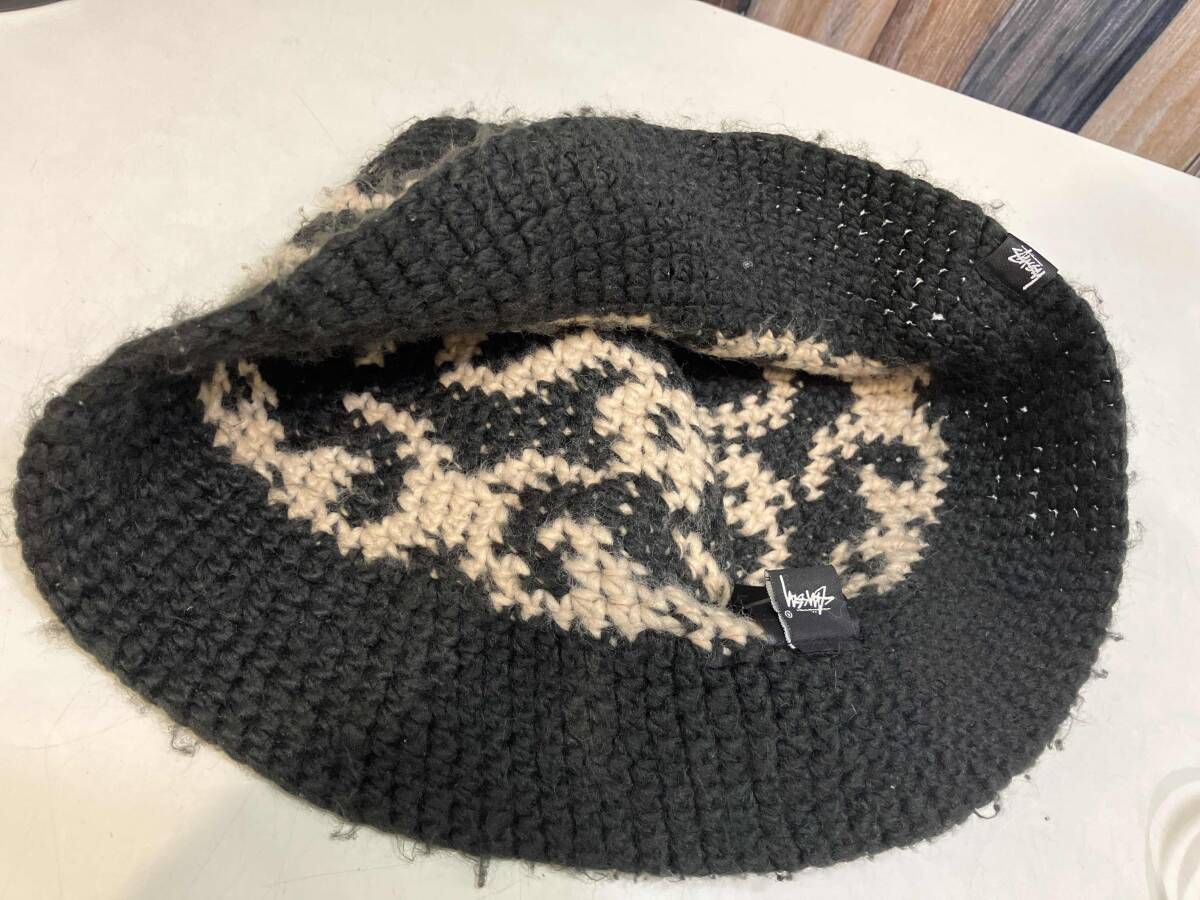 STUSSY ステューシー 22AW SS Knit Bucket Hat ブラック ニット