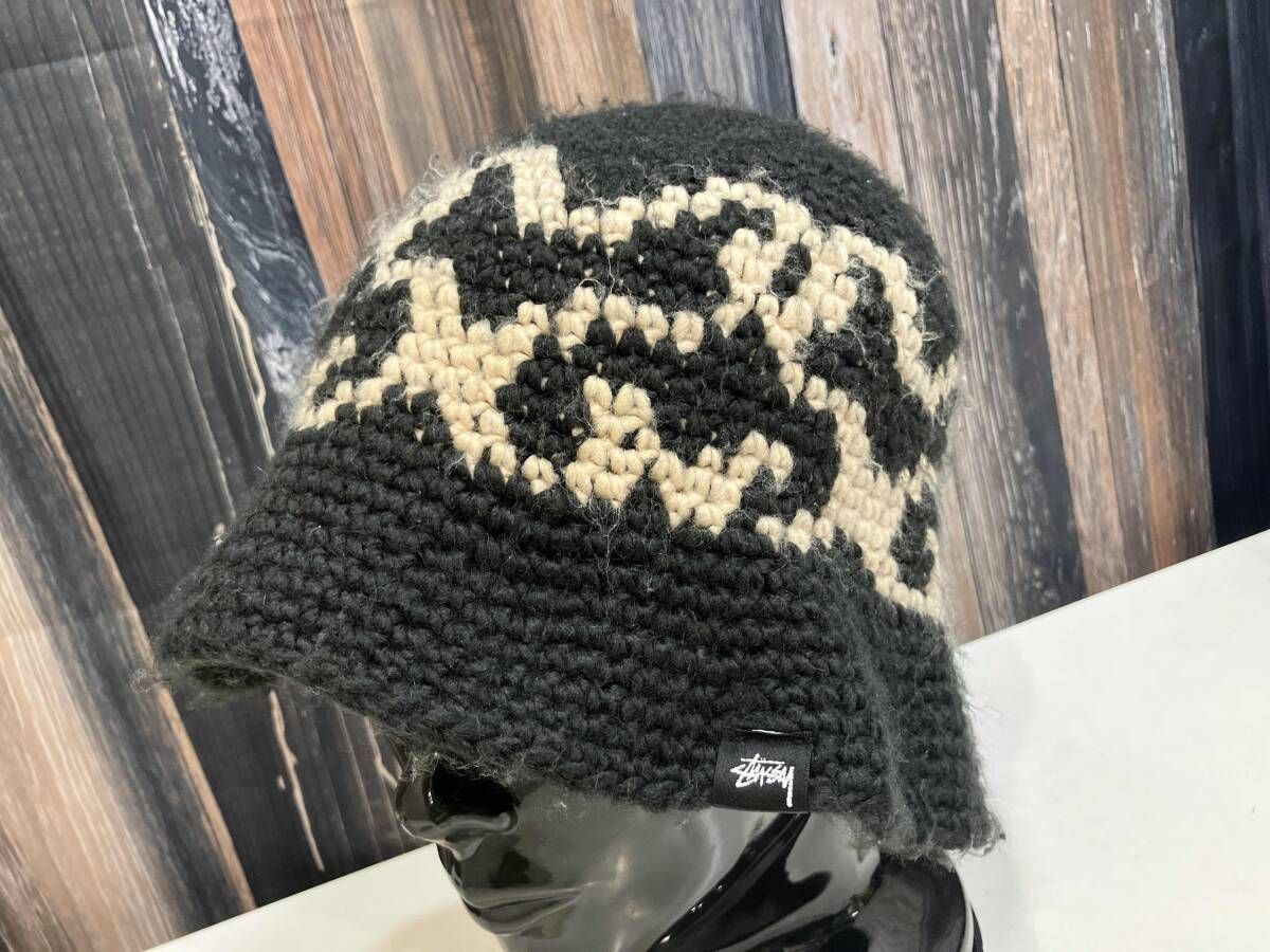STUSSY ステューシー 22AW SS Knit Bucket Hat ブラック ニット