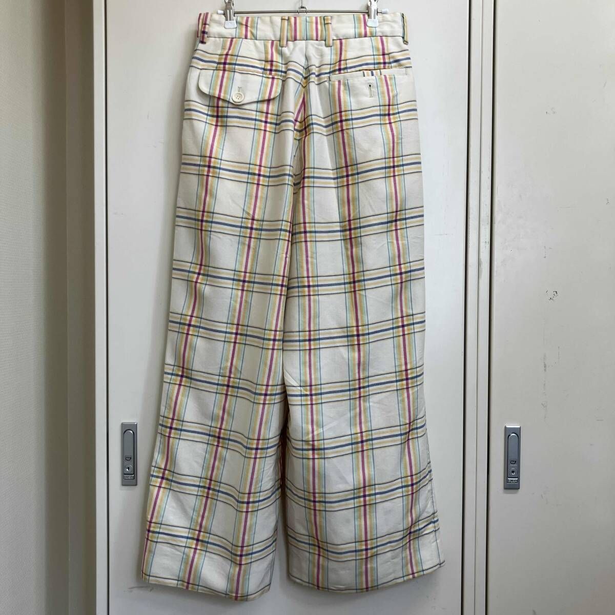 MASU 3 TUCK WIDE TROUSERS MSSS-PT0322 サイズ44 総柄 マス