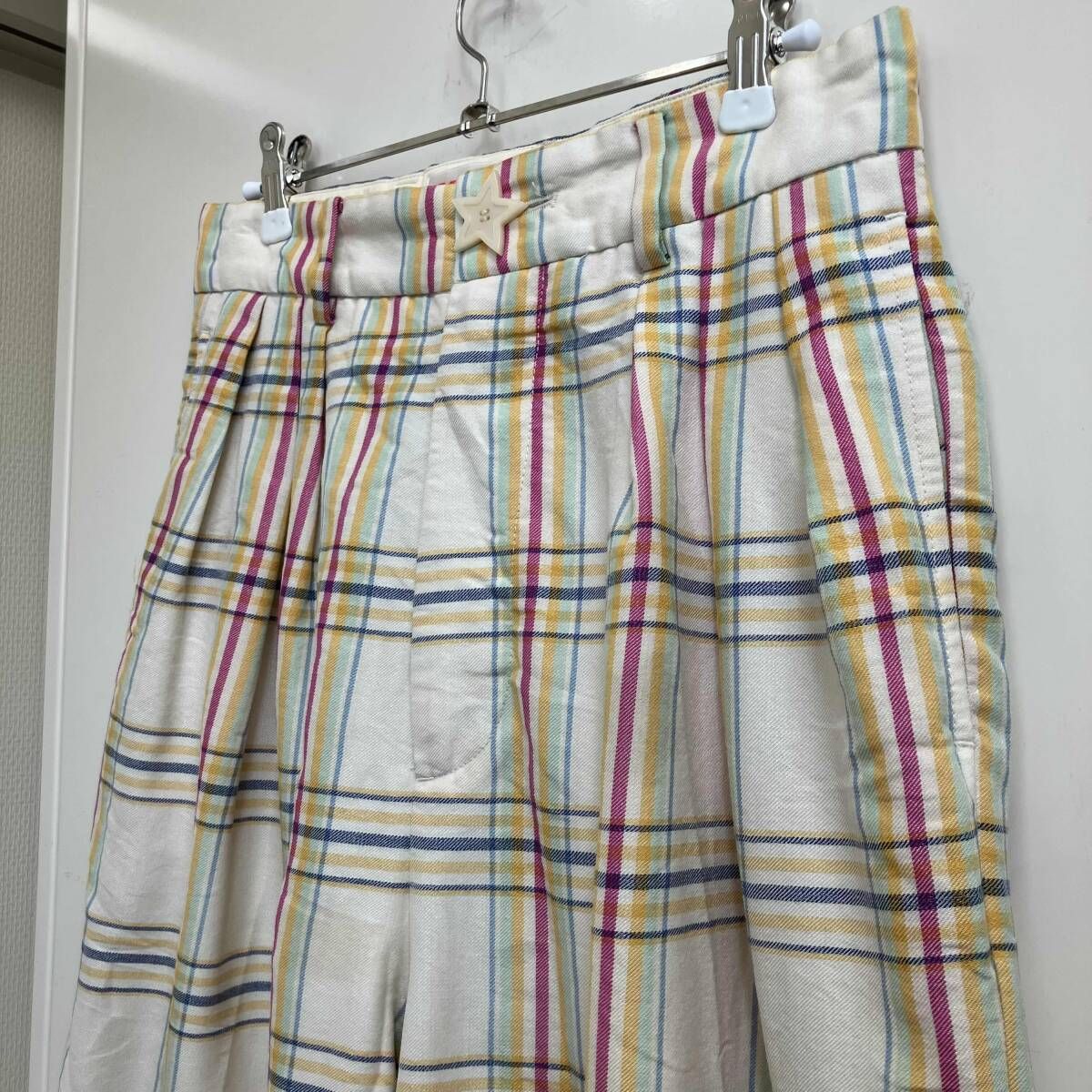MASU 3 TUCK WIDE TROUSERS MSSS-PT0322 サイズ44 総柄 マス
