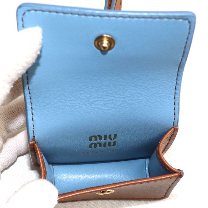 MIUMIU ミュウミュウ レザー トリック バッグチャーム チャーム