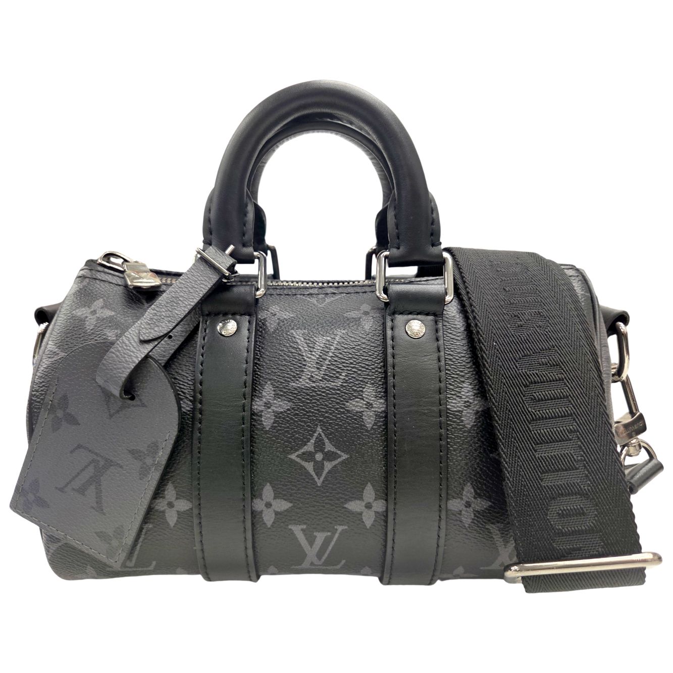 【中古】LOUIS VUITTON ルイ ヴィトン M46271 キーポルバンドリエール25 RFID モノグラム モノグラムエクリプス エクリプス モノグラムキャンバス ショルダーバッグ ボストンバッグ メンズ レディース【ブランドギャラリー心斎橋店】