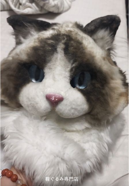 狼　犬　猫　着ぐるみ 　ヘッド ケモノ ファースーツ ぬいぐるみ コスプレ コスチューム Kurumi 一点物 D586 40,300円