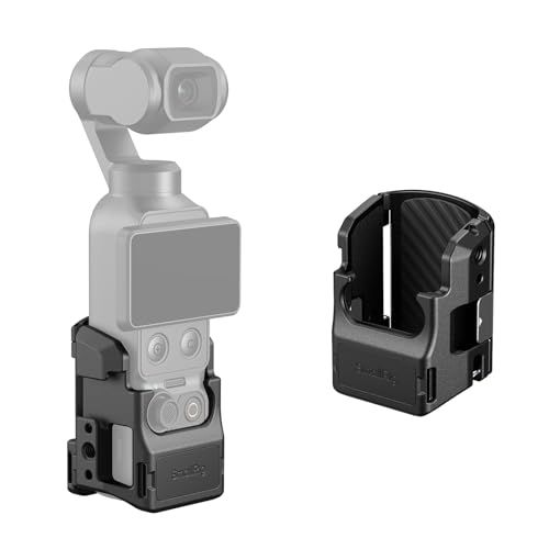 SmallRig Pocket 4用アルミニウム製保護ケージ、DJI Osmo Pocket 4/3用拡張アダプターアクセサリー、1/4インチ-20ネジ穴、コールドシューマウント、マグネット式クイックリリースインターフェース搭載 - 6002 65ff1161