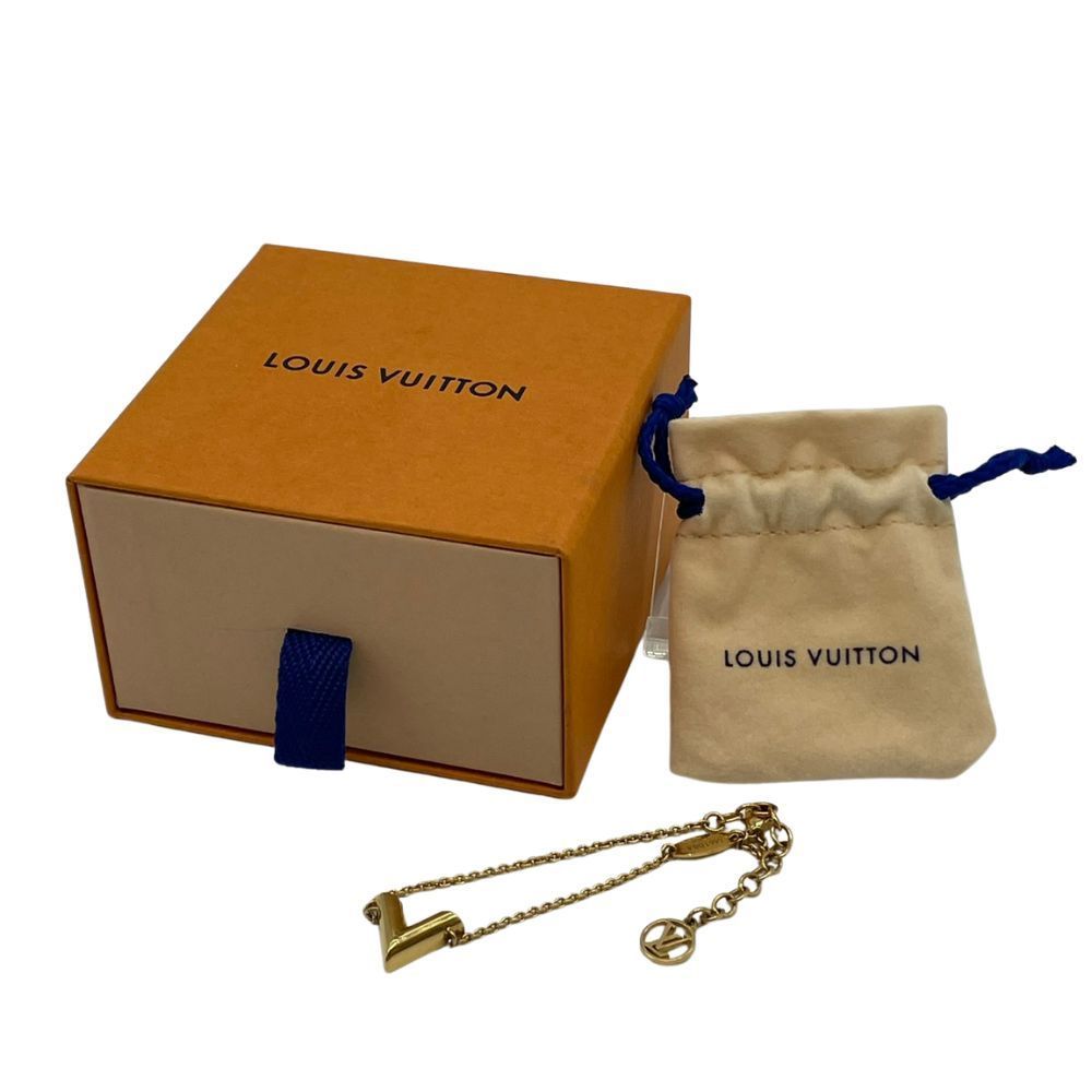 【玉津店 中古】LOUIS VUITTON（ルイヴィトン） エッセンシャルV ブレスレット M61084 ゴールド LVロゴ レディース アクセサリー TA2601168