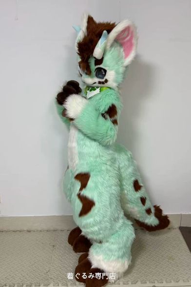 狼　犬　猫　着ぐるみ 　ヘッド ケモノ ファースーツ ぬいぐるみ コスプレ コスチューム Kurumi 一点物 D595 110,000円