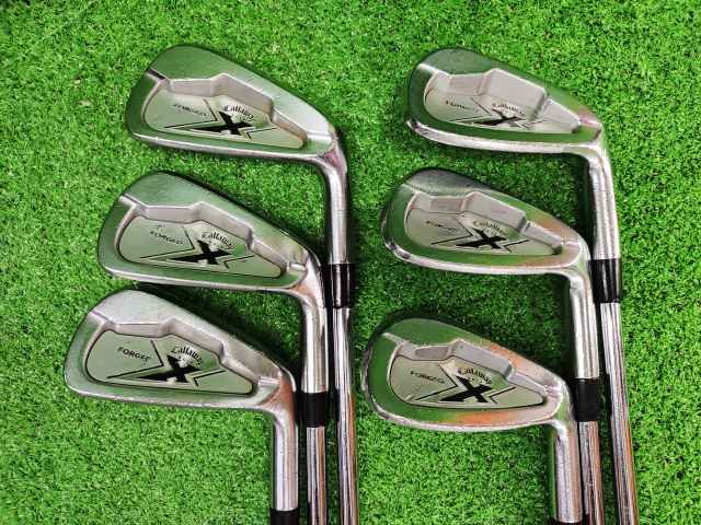 滝野■激安[340] アイアンセット キャロウェイ X-FORGED/ProjectX(US) 6本セット/5.0/27