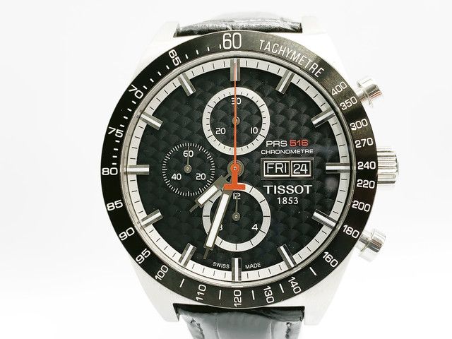ティソ Tissot PRS 516 Chronograph T044.632.26.051.00 自動巻 メンズ 腕時計 黒文字盤