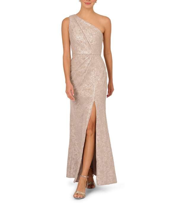 アドリアナ パペル レディース トップス ワンピースパンコール ノースリーブ Adrianna Papell Sequin Jacquard One Shoulder Neck Sleeveless 40,820円