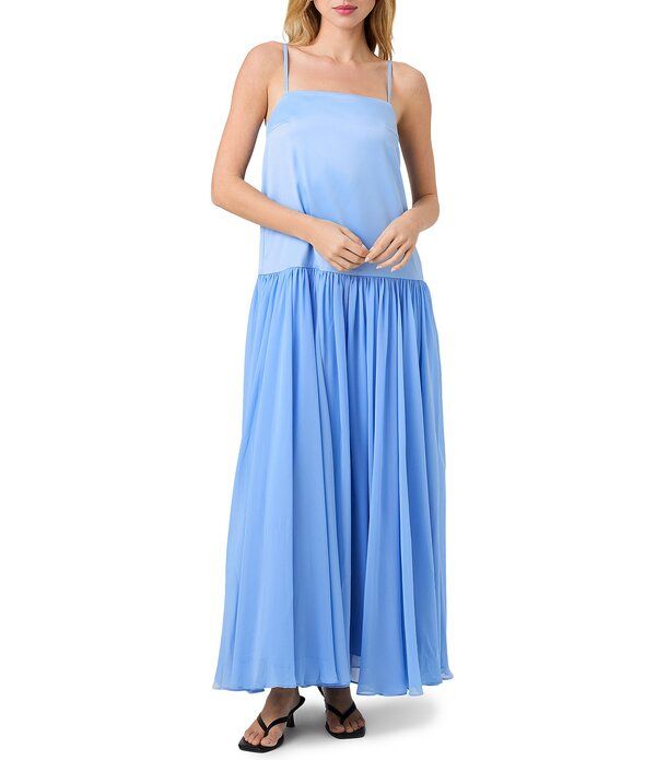 フレンチコネクション レディース トップス ワンピース シフォン ギャザー シルク ノースリーブ マキシ French Connection Marina Silky Chiffon Ruched S 40,170円