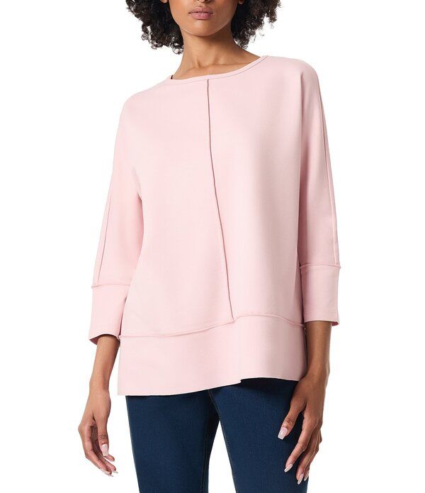 ジョーンズニューヨーク レディース トップス シャツ ニット Jones New York Serenity Knit Neck Dolman 34 Sleeve Seam Detail Tunic