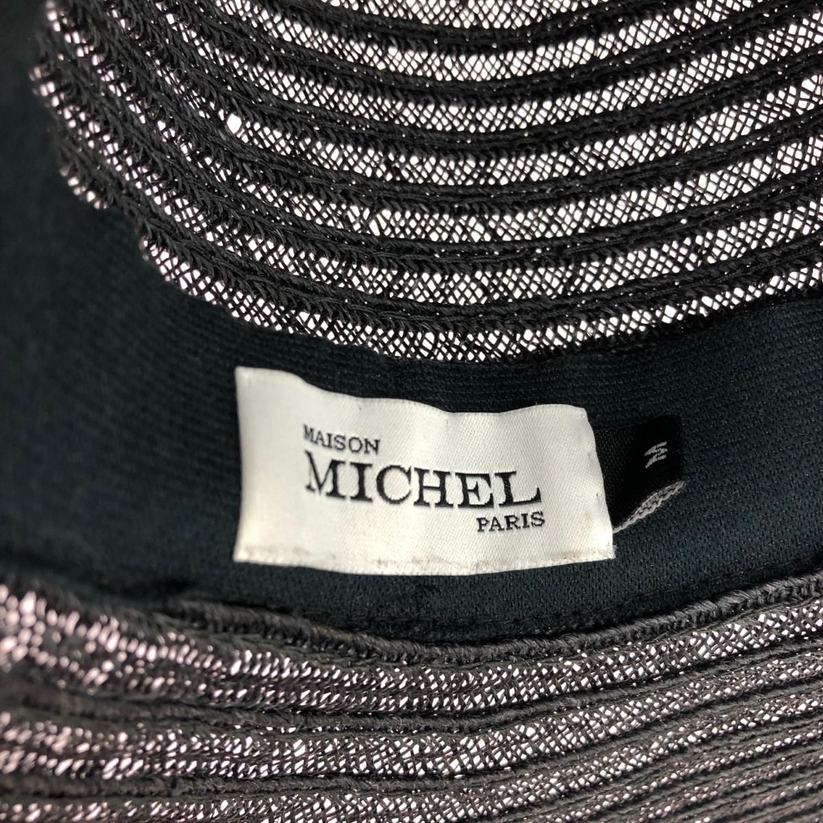 Maison Michel メゾンミッシェル ハット M 麦わら帽子 ブラウン