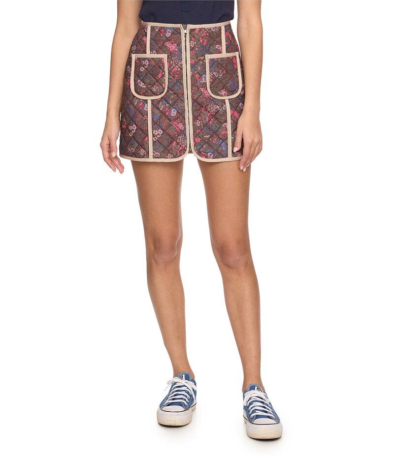 フラッグ アンド アンセム レディース ボトムス スカート フラワー柄 プリント キルティング ミニ フラワー Flag and Anthem Bethel Floral Printed Quilte