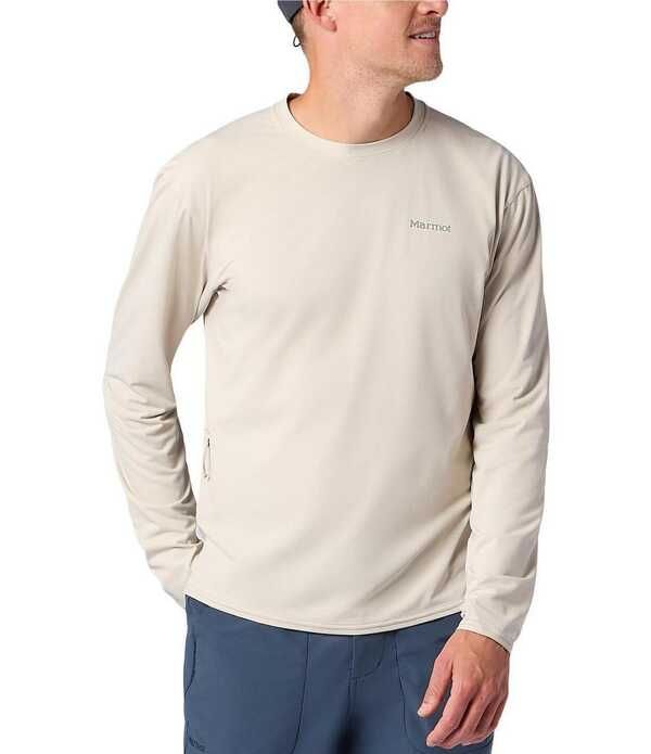 マーモット メンズ トップス シャツ Marmot AirExchange SolarShield Long Sleeve TShirt Birch Bark