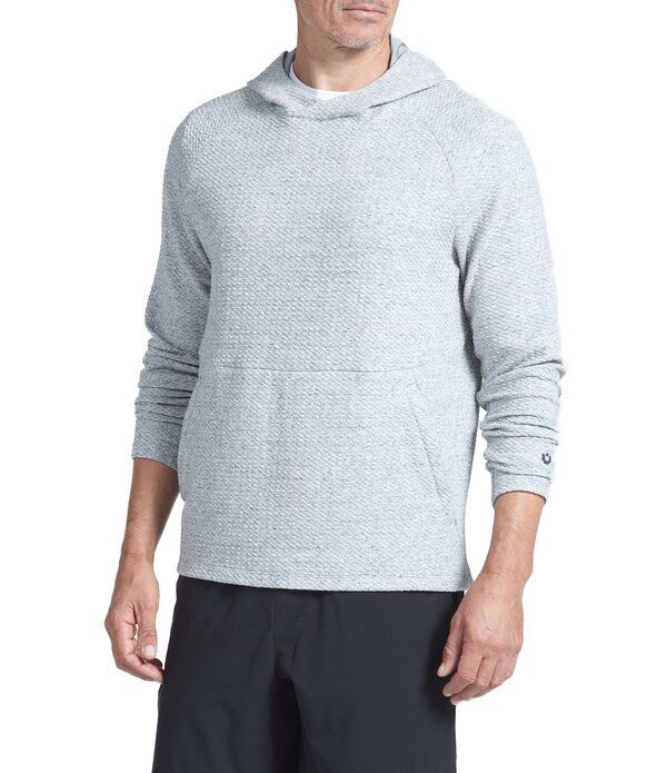 アイビークール メンズ アウター パーカー・スウェット IBKUL Popcorn Stitch Pullover Hoodie Oxford 25,752円