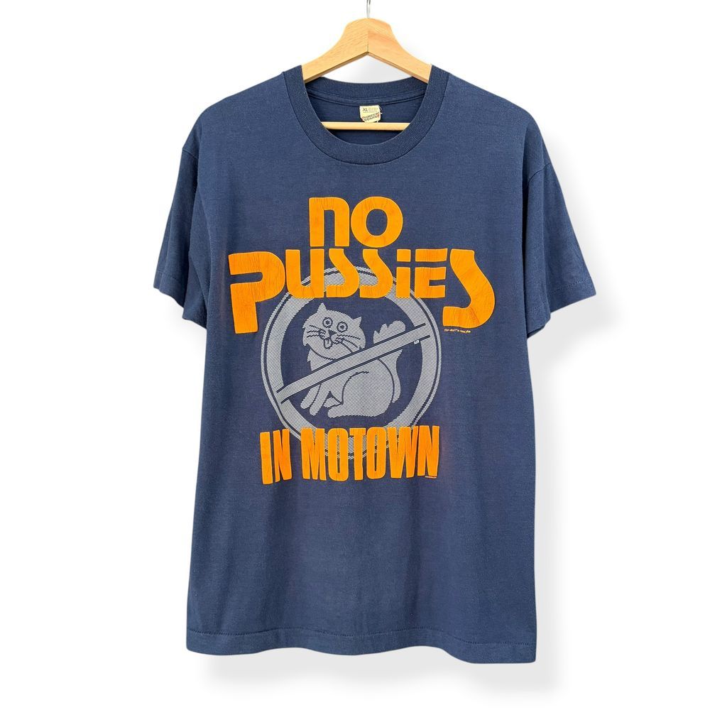 80's SCREEN STARS スクリーンスターズ プリントTシャツ MOTOWN モータウン ネコ 猫 古着 USA No.A219