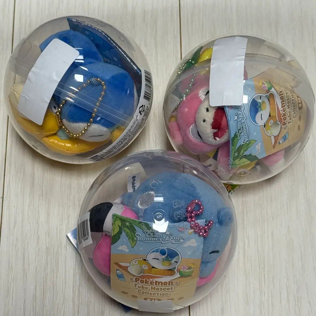 まとめ売り) ポケットモンスター プサン ポップアップ ポケモンバカンス チューブ マスコット キーホルダー ヒトデニ ドーラ チョンピョレ