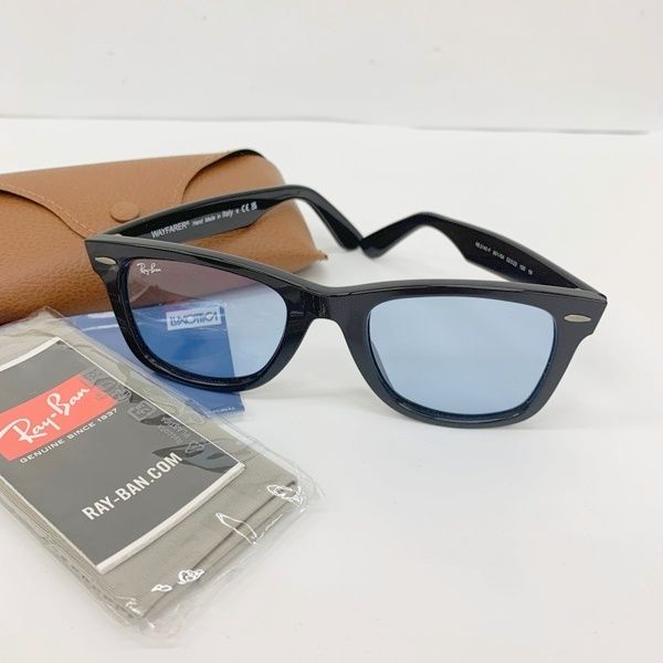 Ray-Ban レイバン サングラス アイウェア メガネ WAYFARER ウェイファーラー RB2140F UVカット メンズ 52ロ22-150 ブラック 眼鏡 DF20021■