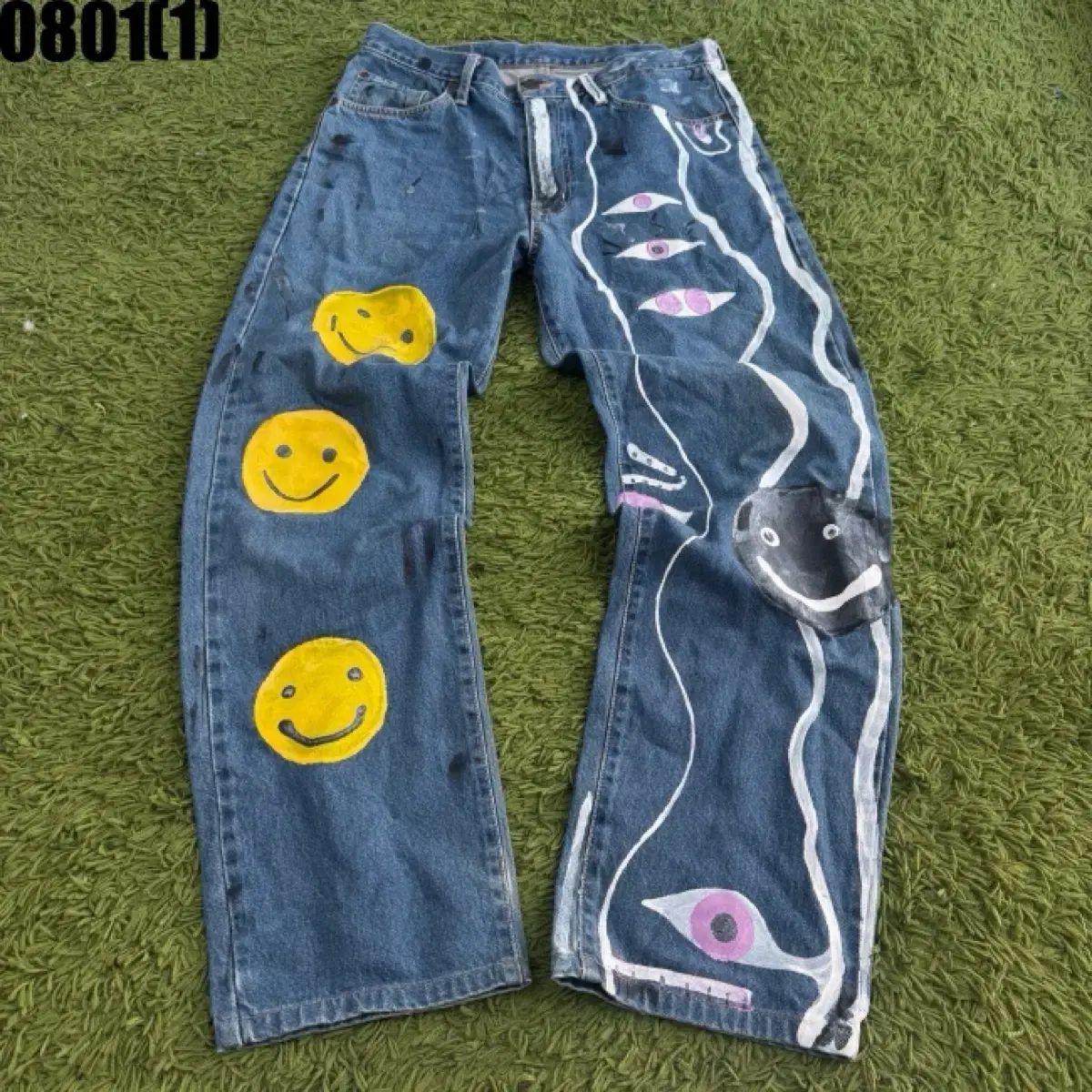 EDWIN ハンドペインティング デニムパンツ 31