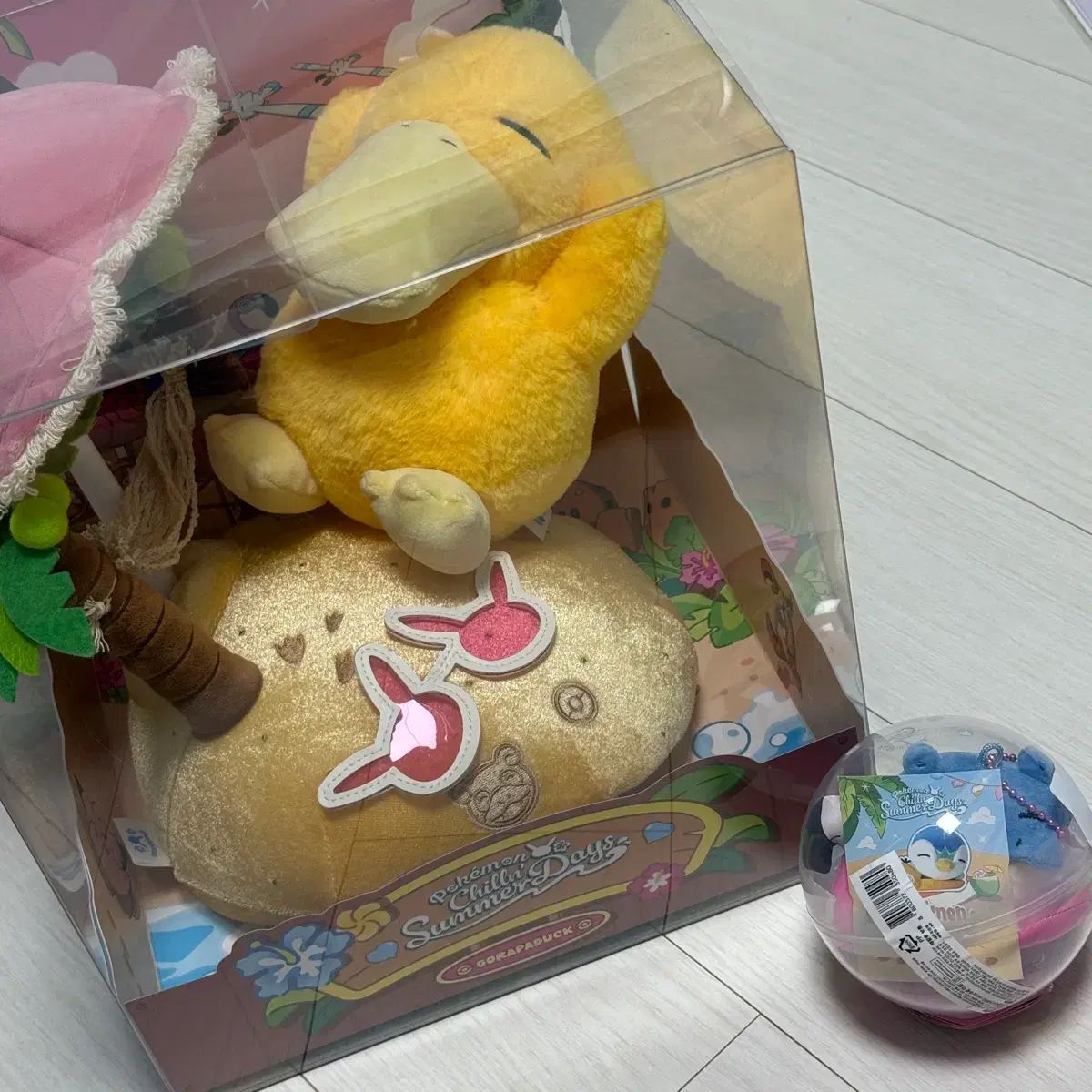 まとめ売り) ポケットモンスター プサン 釜山 ポップアップ 느긋느긋 バカンス Chilling Ver. サマー DAIZ MEN ぬいぐるみ ゴラドン + チューブ マスコット レオ まとめ売り