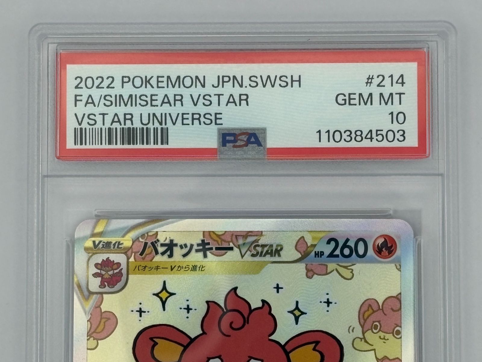 PSA10】バオッキーVSTAR SAR S12a 214/172 ポケモンカード - メルカリ