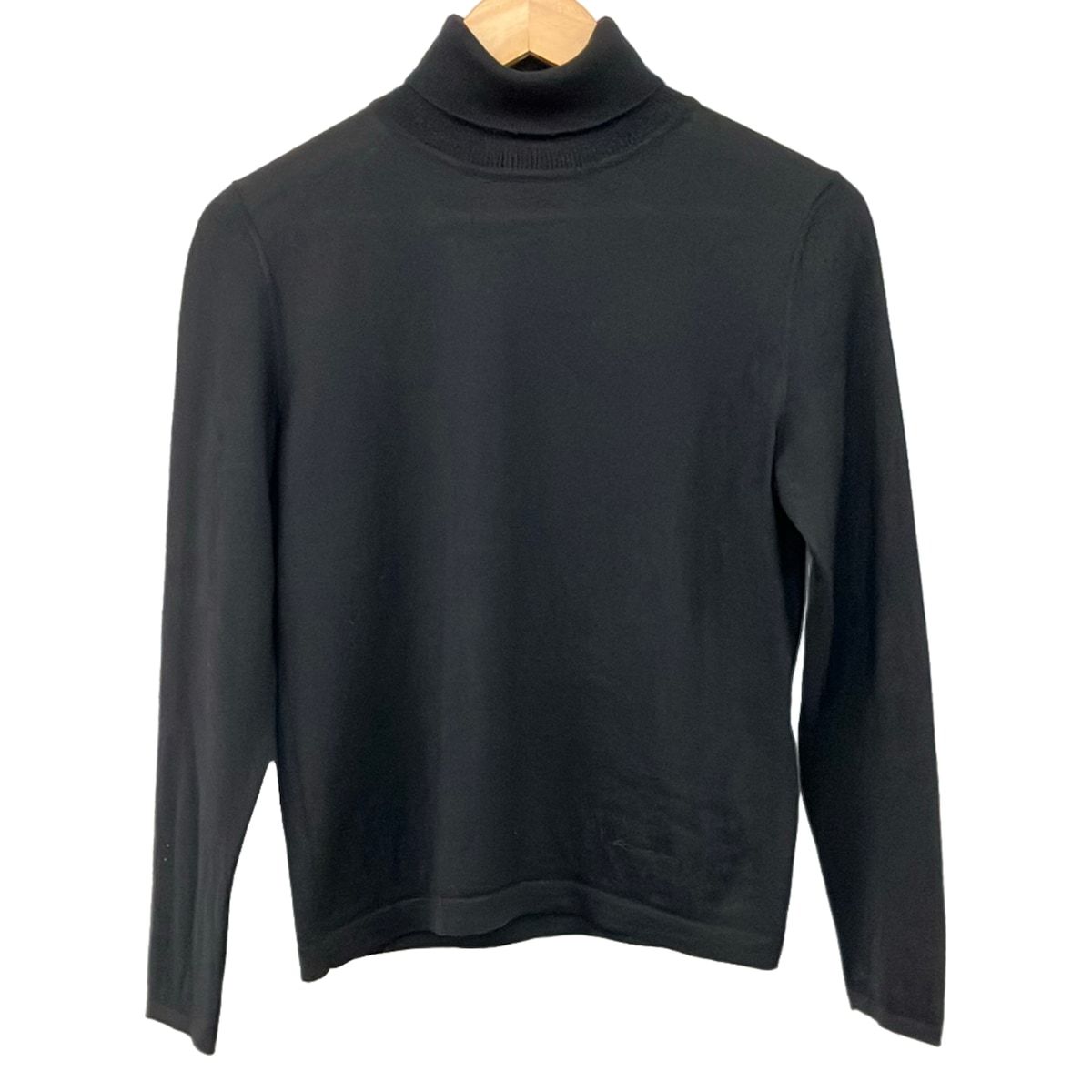 LEONARD(レオナール) 長袖セーター サイズ38 M レディース美品 - 黒 タートルネック/カシミヤ/シルク 8,436円